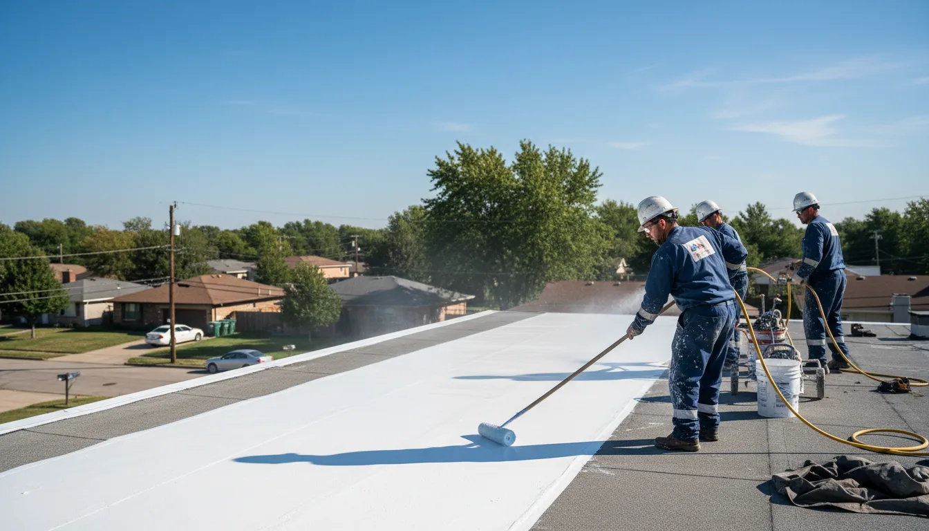 Commercial roof coating in Leesville, OH near me